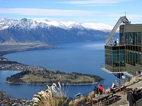 Queenstown lake sky view. Free public domain CC0 image.