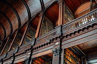 Old classic library. Free public domain CC0 photo.
