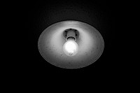 Closeup vintage light bulb. Free public domain CC0 photo.