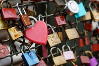 Love lock, romance padlock. Free public domain CC0 photo