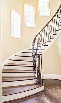 Staircase in house. Free public domain CC0 photo.