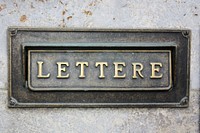 Vintage mailbox. Free public domain CC0 photo.