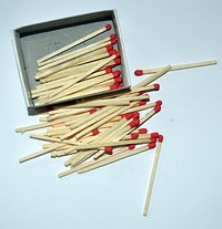 Wooden match stick background. Free public domain CC0 photo.