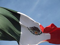 Mexican flag. Free public domain CC0 image.