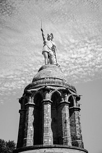 Greek statue in Detmold, Germany. Free public domain CC0 photo.