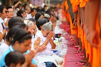 Dhammakaya tradition, Pathum Thani Province, Thailand, Sept. 22, 2014.