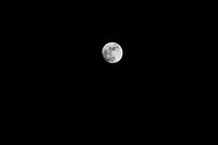 Moon in the night sky. Free public domain CC0 image.