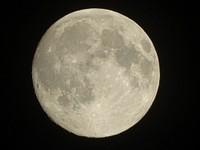 Moon in the night sky. Free public domain CC0 image.