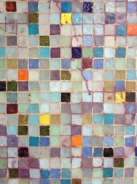 Colorful wall stone texture. Free public domain CC0 photo.