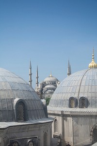 The Blue Mosque roof. Free public domain CC0 photo.