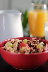 Breakfast cereal bowl. Free public domain CC0 photo.