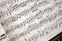 Music sheet background. Free public domain CC0 photo.