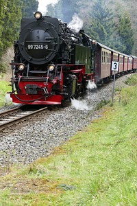 Steam train. Free public domain CC0 photo.