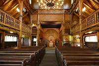 Beautiful church interior. Free public domain CC0 photo.