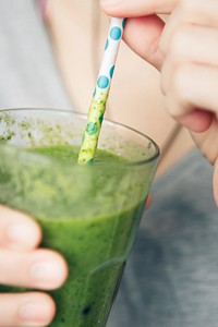 Green veggie smoothie. Free public domain CC0 photo.