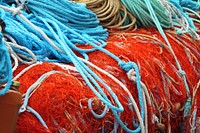 Fishing nets close up. Free public domain CC0 photo.