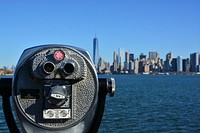 New York, skyscraper skyline, Manhattan. Free public domain CC0 image