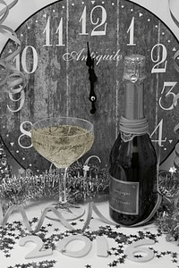 New Year champagne.  Free public domain CC0 photo.