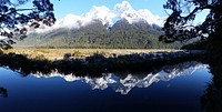 Snow mountain in New zealand. Free public domain CC0 image.