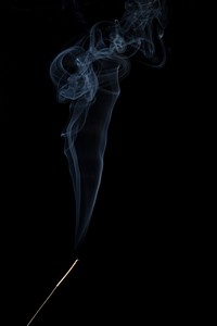 Smoke on black background. Free public domain CC0 image.