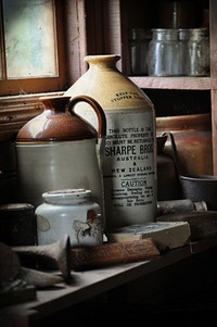 Vintage stuff in kitchen. Free public domain CC0 image.