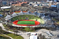 Munich Olympic Stadium. Free public domain CC0 photo.