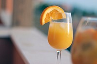 Orange juice, refreshing drink, summer beverage. Free public domain CC0 image