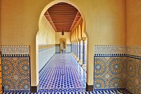 Oriental garden ambulatory tiles. Free public domain CC0 photo.
