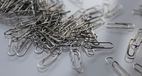 Bunch of paper clips. Free public domain CC0 photo.