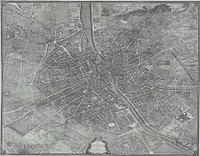 Old gray paris map. Free public domain CC0 image.