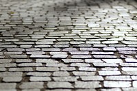 Brick stone pavement texture. Free public domain CC0 photo.