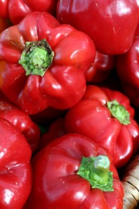 Bell peppers, farm vegetables. Free public domain CC0 photo