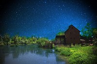 Starry sky background. Free public domain CC0 photo.