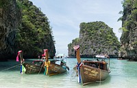 Longtail boat in Southern Thailand, holidays travel desination. Free public domain CC0 photo.