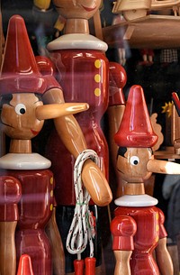 Pinocchio toy. Free public domain CC0 photo.