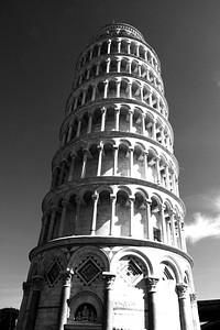 Closeup on The Leaning Tower of Pisa in Italy. Free public domain CC0 image.