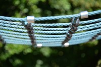 Climbling rope playground, recreation activity. Free public domain CC0 image.