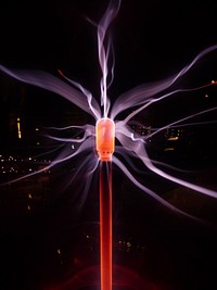 Close up plasma lamp. Free public domain CC0 photo.