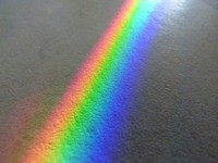 Prism light on wall. Free public domain CC0 image.