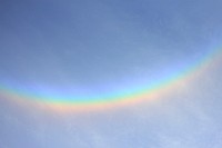 Rainbow in sky. Free public domain CC0 image.