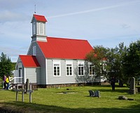 Vintage church building in a countryside. Free public domain CC0 image.