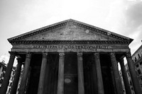 Ancient temple architecture with columns, Rome, Italy. Free public domain CC0 image.