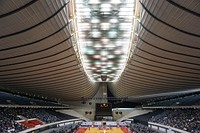Basketball arena. Free public domain CC0 photo.