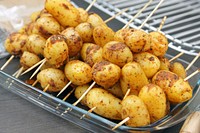 Grilled potato sticks. Free public domain CC0 image