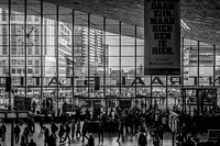 Crowds at Rotterdam station. Free public domain CC0 photo.