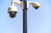 CCTV camera for protection. Free public domain CC0 image.