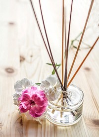 Diffuser and flower. Free public domain CC0 photo.