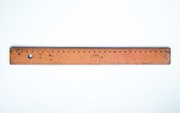 Old wooden ruler. Free public domain CC0 photo.