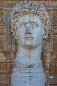 Statue of Gaius Julius Caesar Augustus at Vatican Museum. Free public domain CC0 image.