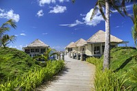 Exotic Samoa beach hut resort. Free public domain CC0 photo.
